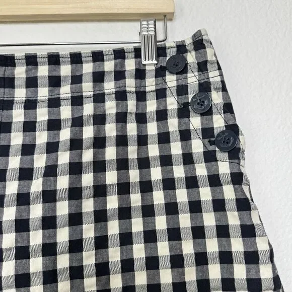 Ann Taylor Loft Shorts Size 14 Plaid Blue Sailor Preppy Summer Gingham Nautical - Picture 8 of 11